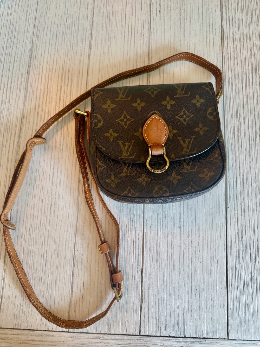 LOUIS VUITTON Mini Saint Cloud Shoulder Bag Monogram